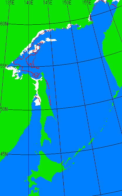 12月5日の海氷分布図