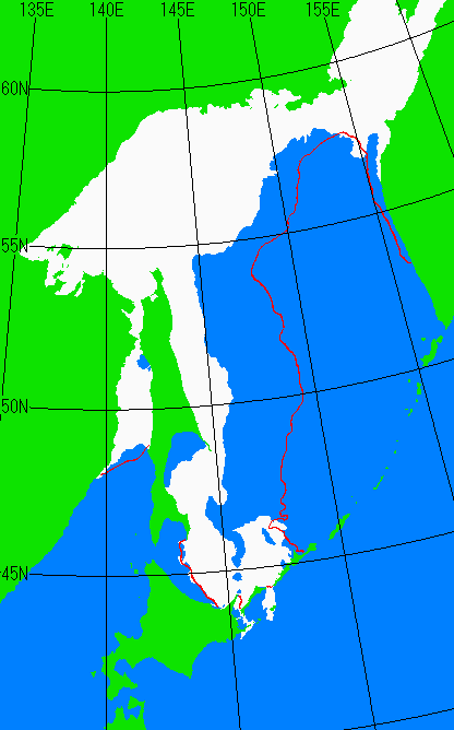 3月15日の海氷分布図