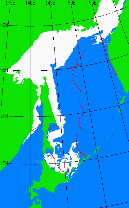 3月20日の海氷分布図