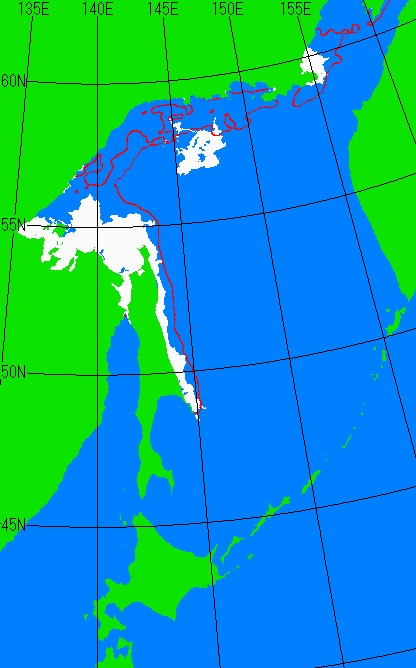 5月10日の海氷分布図