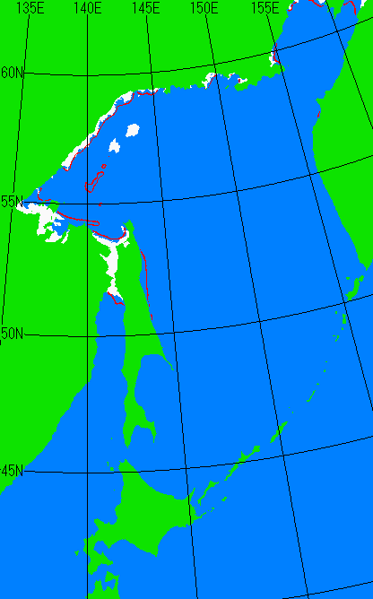 11月30日の海氷分布図