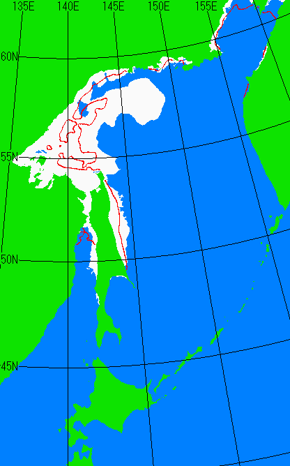 12月10日の海氷分布図