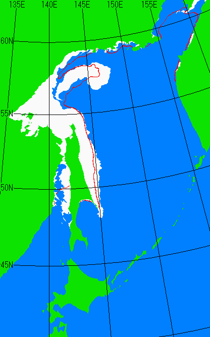 12月20日の海氷分布図