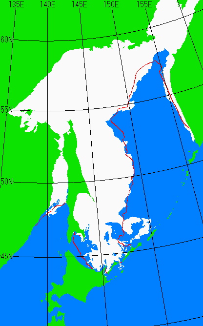 3月10日の海氷分布図