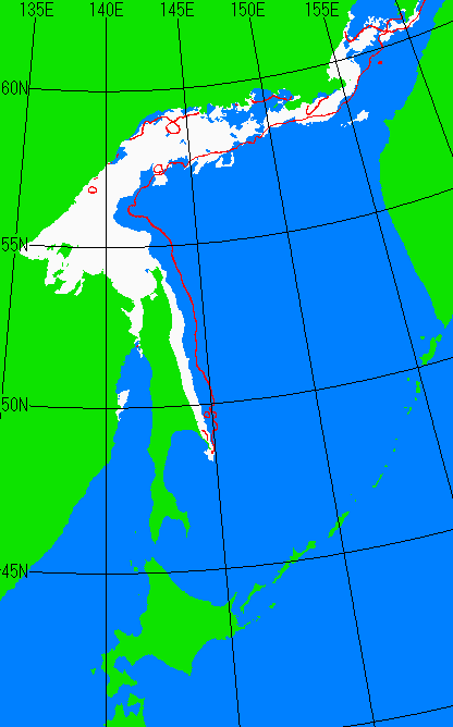 5月5日の海氷分布図