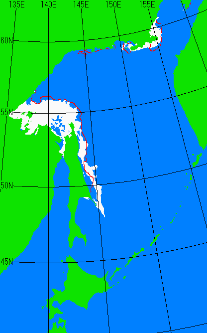 5月20日の海氷分布図