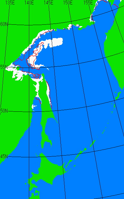 12月5日の海氷分布図