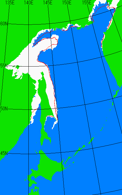 12月20日の海氷分布図