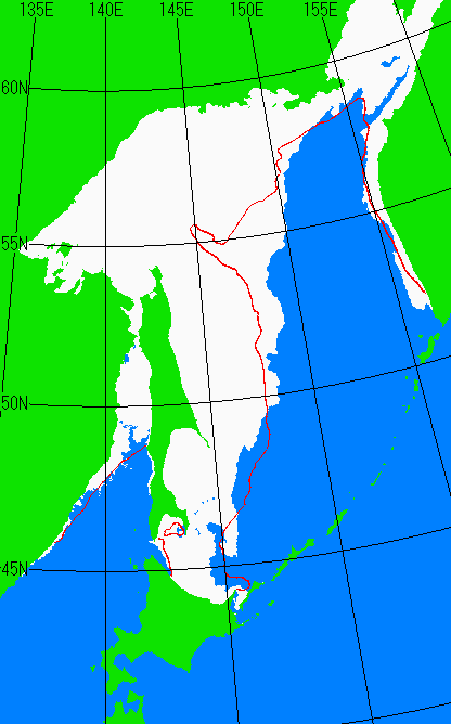 2月5日の海氷分布図