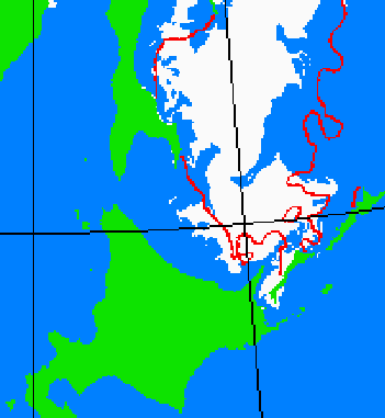 海氷分布図（北海道周辺）