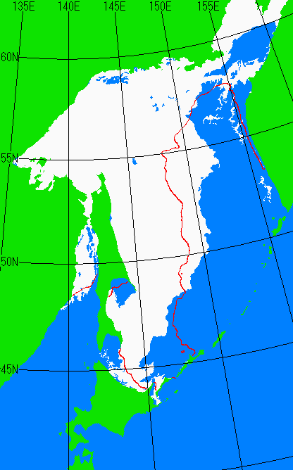 3月20日の海氷分布図