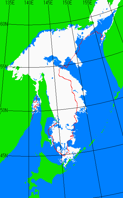 4月5日の海氷分布図