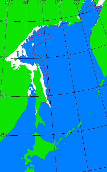 12月20日の海氷分布図