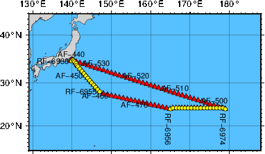 海洋観測点位置図