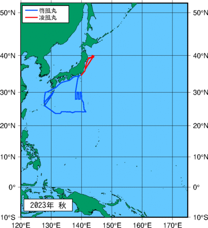 季節別観測点図