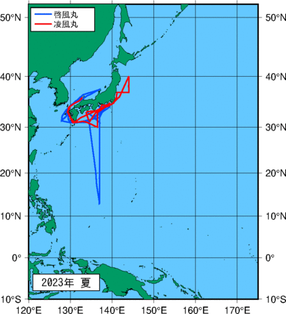 季節別観測点図