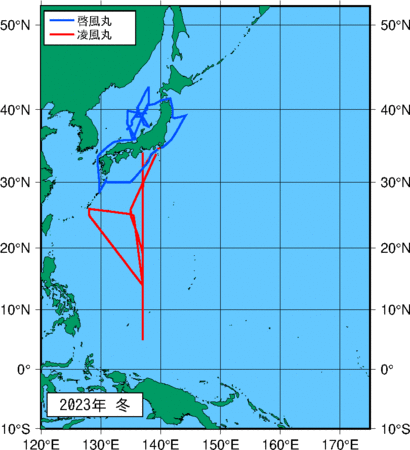 季節別観測点図