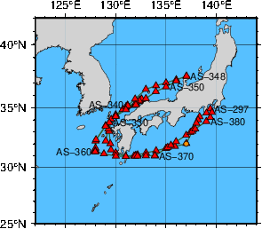 海洋観測点位置図