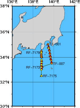 海洋観測点位置図