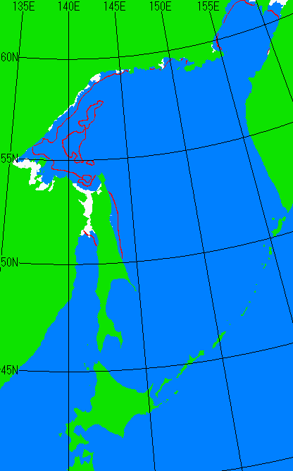 12月5日の海氷分布図