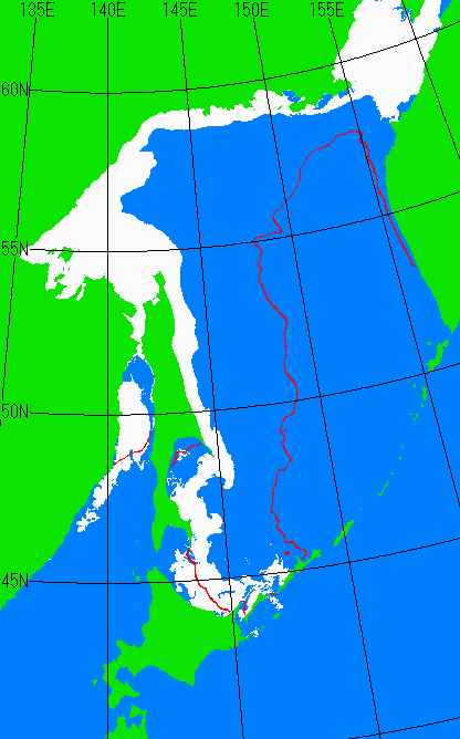 3月20日の海氷分布図
