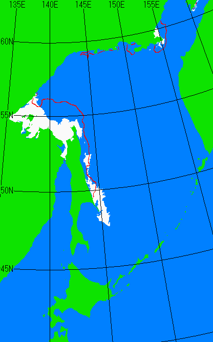 5月20日の海氷分布図