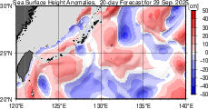 海面高度偏差 20日先