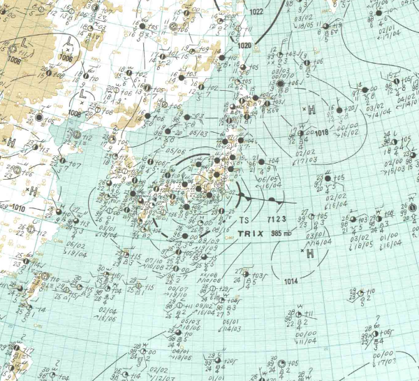 地上天気図