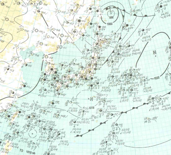 地上天気図