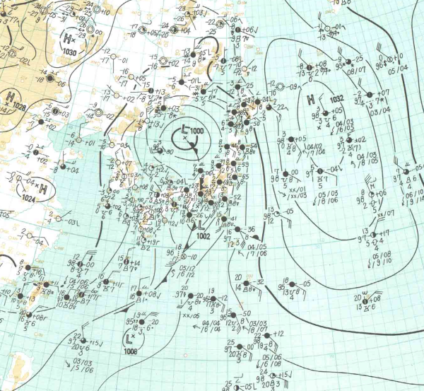 地上天気図