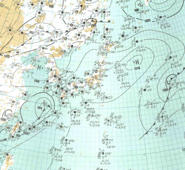 地上天気図