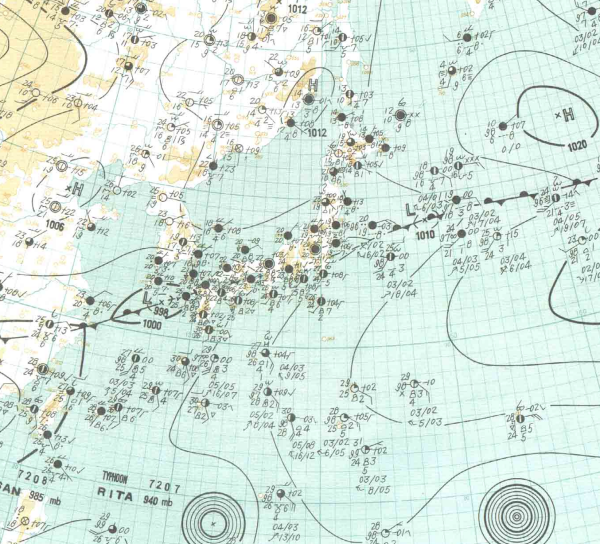 地上天気図