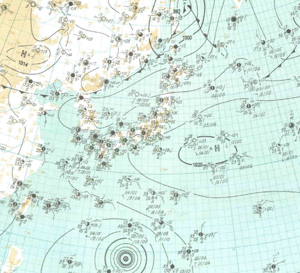 地上天気図