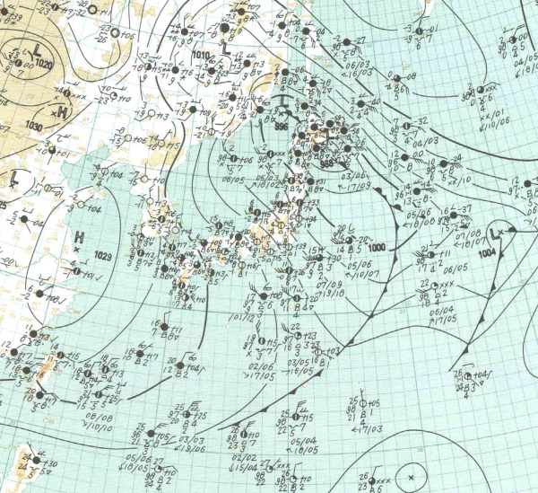 地上天気図