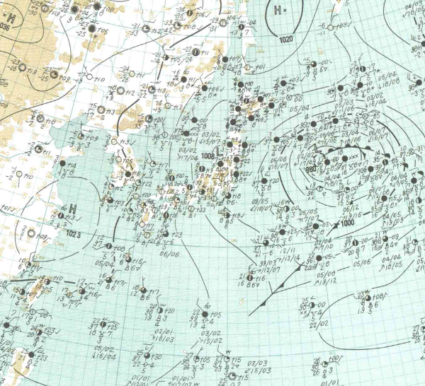 地上天気図