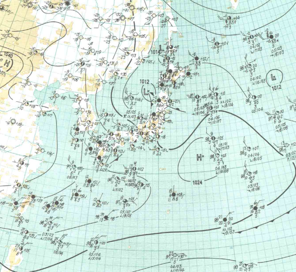 地上天気図