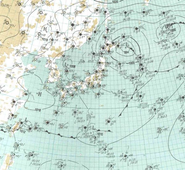 地上天気図