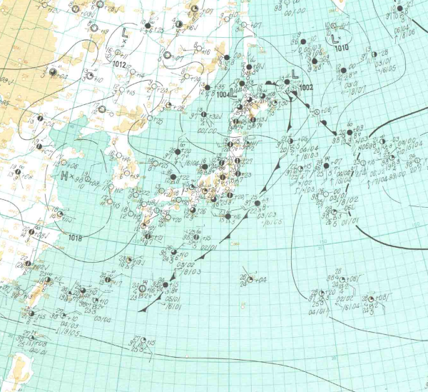 地上天気図