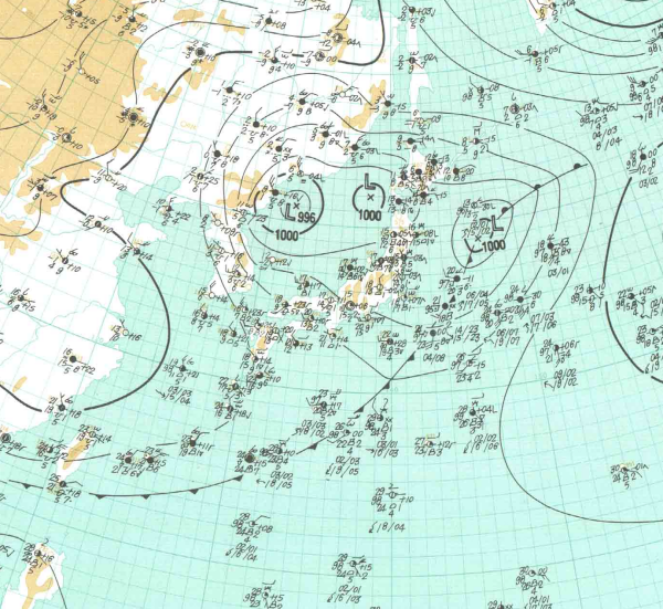 地上天気図