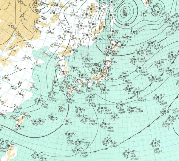 地上天気図