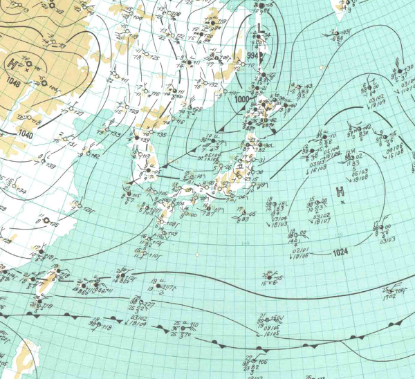 地上天気図