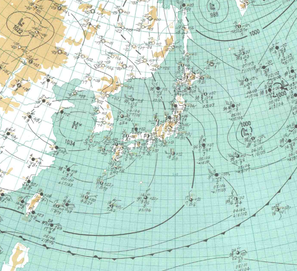 地上天気図