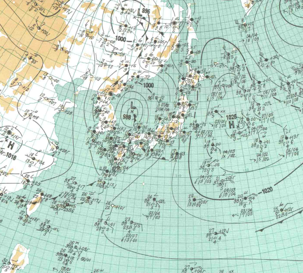 地上天気図