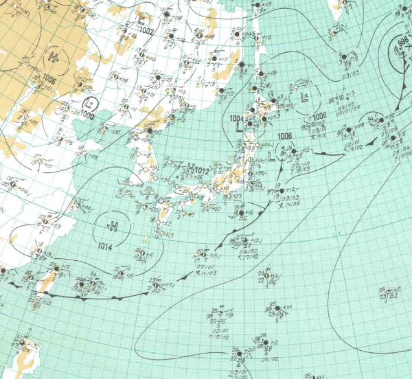 地上天気図