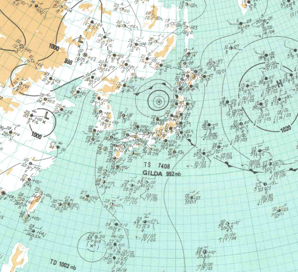 地上天気図