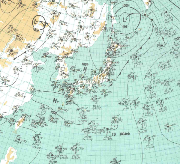 地上天気図