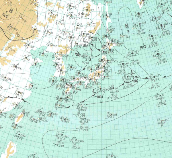 地上天気図