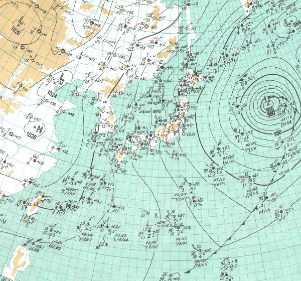 地上天気図