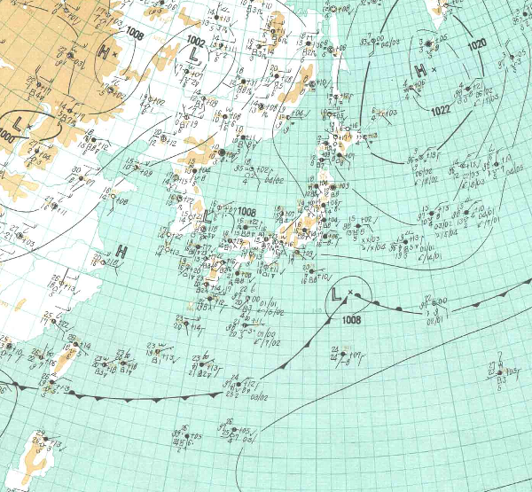 地上天気図