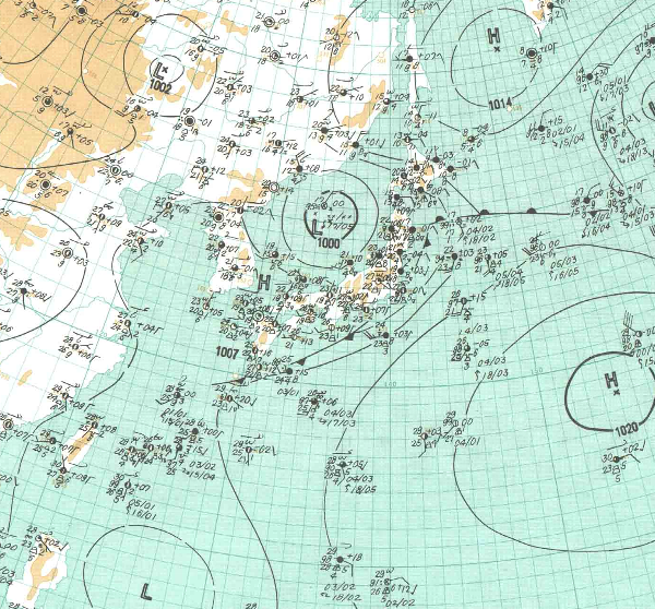 地上天気図